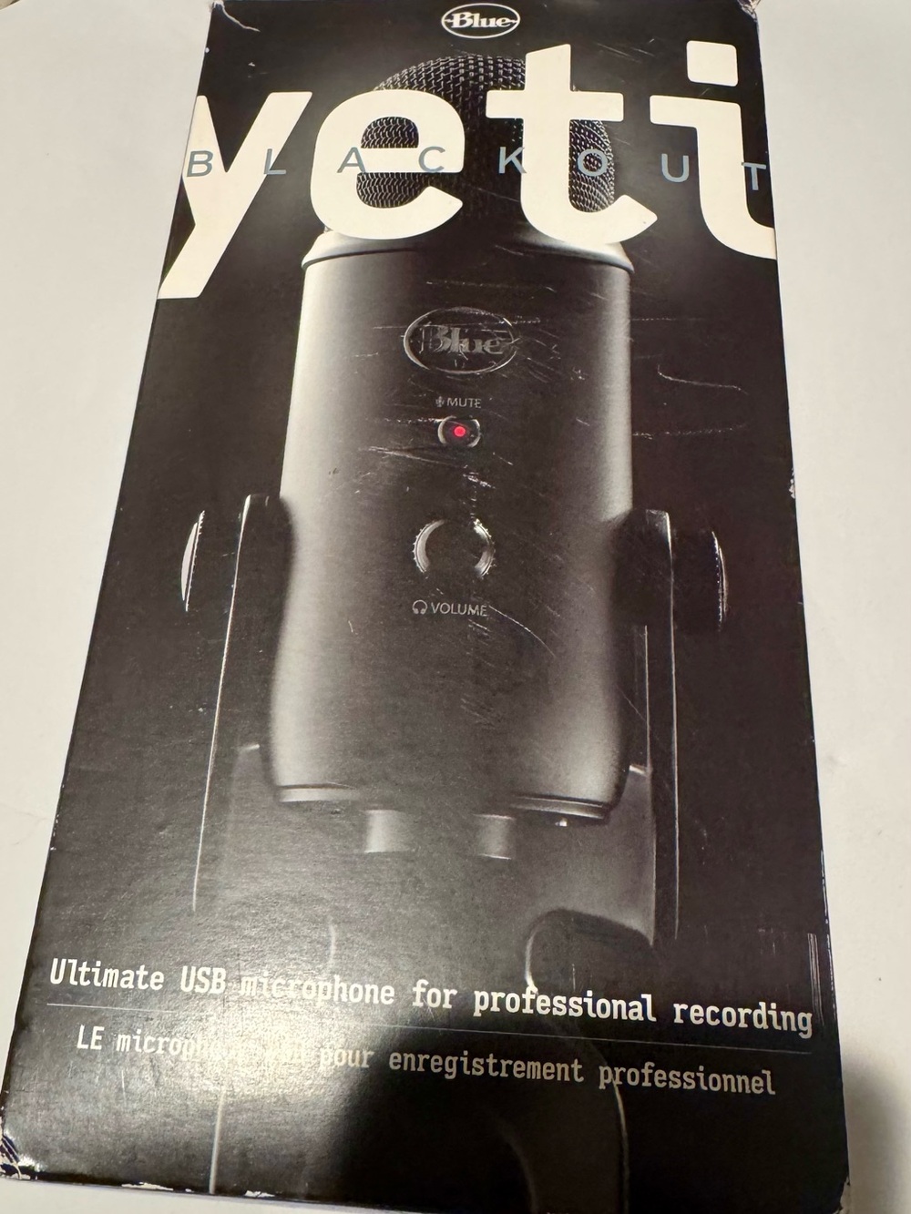 Yeti Blackout ´ blue ´ USB Microphone - Black in original box
